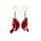 Red Cardinal Crystals Earrings