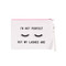 Large Padded Makeup Bag Wristlet Envelope Perfect Lashes