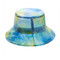 Super Soft PVC Bucket Hat Foldable Watercolor Blue