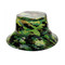 Super Soft PVC Bucket Hat Foldable Green Camouflage
