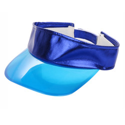 Clear Tinted Brim Visor Hat Blue