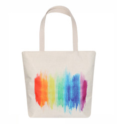 Watercolor Abstract Tote Beach Bag Canvas