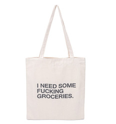 Funny Grocery Shopping Canvas Bag