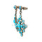 Victorian-Style Turquoise-blue Cross Earrings