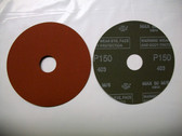 Pferd 4-1/2" x 7/8" Fiber Resin Sanding Disc, 150 Grit, 25 pack