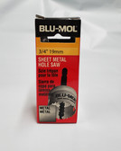 3/4" 19mm Sheet Metal Hole Saw Blu-Mol - FREE SHIPPING