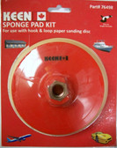 6" x 5/16" Sponge Pad Kit Hook & Loop Keen Abrasives #76498 - Lot of 1