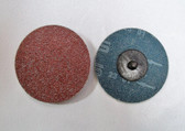 3" Sandpaper Roloc Discs, 36 Grit, A/O Type R, LTS, 25 pack with Arbor