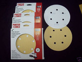 6" 6 Hole PSA Discs 150 Grit 45 lot Porter Cable