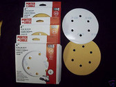 6" 6 Hole PSA Discs 120 Grit 45 lot Porter Cable