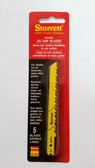 4" Jig Saw Blade 6 TPI, Universal Shank BS21-5, Lot of 5 Blades - FREE SHIPPING