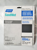 Norton 9" x 11" SandWet Waterproof Sandpaper Asst Grits, 5 Sheets - FREE SHIPPING