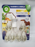 Air Wick Coconut & Pineapple Fragrance 1 Warmer & 6 Fragrance Refills - FREE SHIPPING
