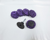 2" Strip Away Disc, Type R Roloc, Purple, With FREE Arbor, Lot of 20 - FREE SHIPPING