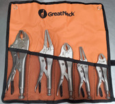 GreatNeck 5pc Locking Plier Set with Pouch, 74230 - FREE SHIPPING