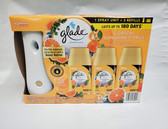 Glade Coastal Sunshine Citrus Fragrance, 1 Automatic Sprayer & 3 Refills - FREE SHIPPING