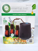 Air Wick Coconut & Fresh Pineapple Essential Mist 1 Diffuser & 3 Refills with Batteries - FREE SHIPPING