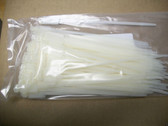 7" Labeling Cable Zip Ties Natural 100pk - FREE SHIPPING