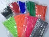 7" Nylon Cable Zip Tie 50 lb 100 Count, Your Choice of Color, FREE SHIPPING