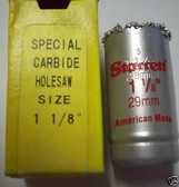 Hole Saw 1-1/8" Carbide Grit, 1-5/8" Depth, Starrett