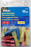 Ideal Weatherproof Heat Shrink Disconnect Pairs Multipack, 770326, 18 pk - Free Shipping, Lot of 1 - FREE SHIPPING