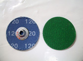 2" Clip On Type S Roloc Sanding Disc, 120 Grit, Zir, Keen , 50pc