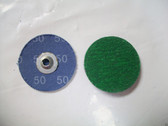 2" Clip On Type S Roloc Sanding Disc, 50 Grit, Zir, Keen , 50pc