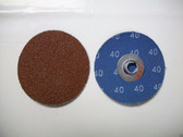 2" Clip On Type S Roloc Sanding Disc, 40 Grit, AO, Keen , 50pc