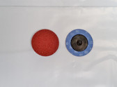 2" Sandpaper Roloc Discs, 80 Grit, A/O Type R, Gemtex, 50 pack