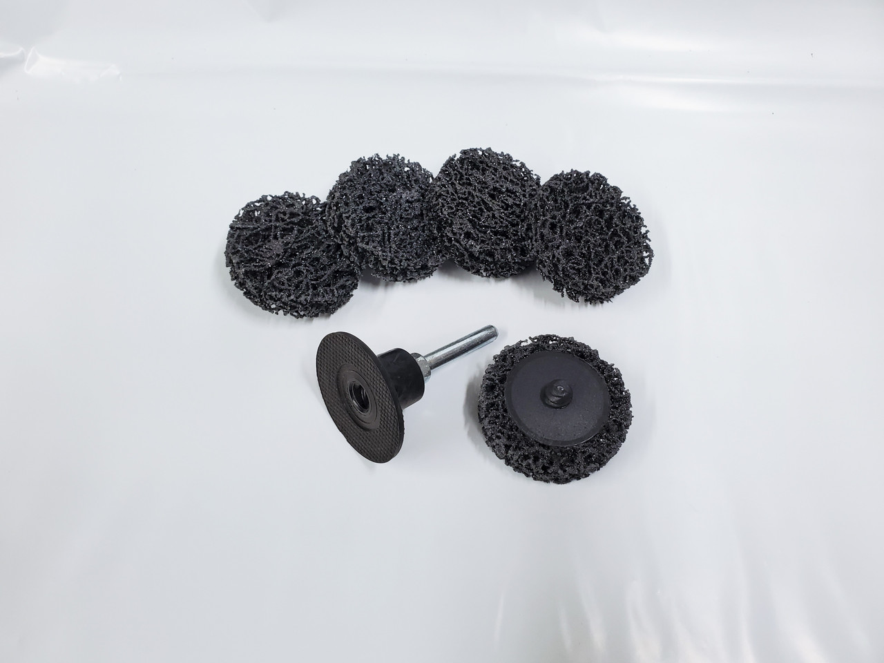 2" Strip Away Disc, Type R Roloc, Black, With FREE Arbor, Lot of 5