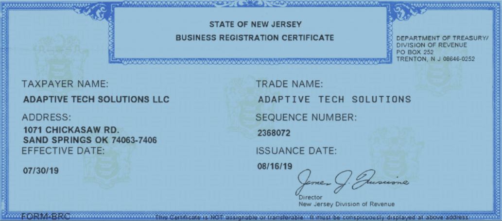 Cerificate Templates Copy Of Business Registration Certificate