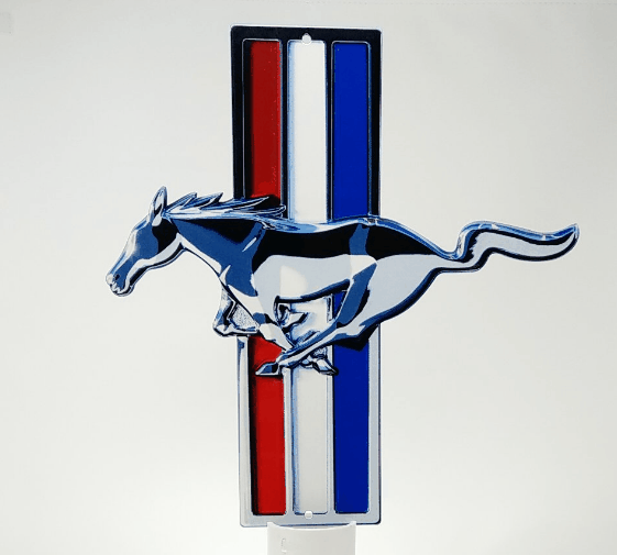Ford Licensed Ford Mustang Pony Heavy Duty Steel Metal Sign