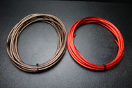 8 GAUGE WIRE 25 FT RED 25FT BLACK SHINNY STRANDED POWER GROUND CABLE AMP AWG