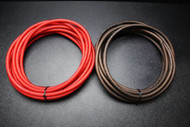 4 GAUGE WIRE 5 FT RED 5FT BLACK SUPERFLEX STRANDED POWER GROUND CABLE AMP AWG