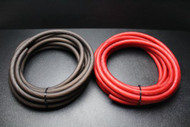 0 GAUGE WIRE 25 FT RED 25FT BLACK SUPERFLEX STRANDED POWER GROUND CABLE AMP AWG