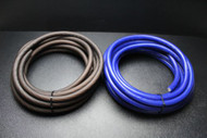 0 GAUGE WIRE 5 FT BLUE 5FT BLACK SUPERFLEX STRANDED POWER GROUND CABLE AMP AWG