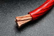 0 GAUGE WIRE PER FT RED SHINY 1/0 AWG POWER GROUND CABLE STRANDED CAR