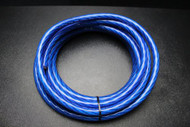0 GAUGE WIRE 25 FT BLUE SHINY 1/0 AWG POWER GROUND CABLE STRANDED CAR