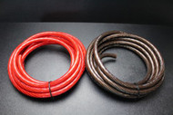 0 GAUGE WIRE 10 FT RED 10FT BLACK SHINY STRANDED POWER BATTERY CABLE AMP AWG