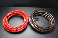 0 GAUGE WIRE 15 FT RED 15FT BLACK SHINY STRANDED POWER BATTERY CABLE AMP AWG
