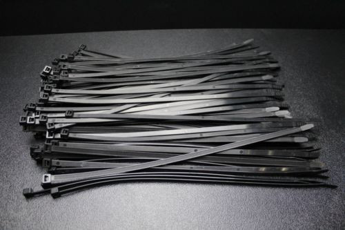 200 PK 14 INCH ZIP TIES NYLON BLACK 40 LBS UV WEATHER RESISTANT WIRE CABLE BCT14 