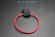 (1) 16 GAUGE ATC FUSE HOLDER IN-LINE AWG WIRE COPPER 12V BLADE WATERPROOF EE