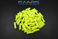 10-12 GAUGE NYLON BUTT CONNECTOR 200 PK CRIMP TERMINAL YELLOW AWG GA CAR SUV