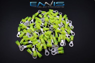 10-12 GAUGE NYLON RING 1/4 CONNECTOR 100 PK WIRING CRIMP TERMINAL AWG CAR SUV