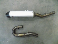 2007 KAWASAKI KF450F STOCK EXHAUST HEADER & MUFFLER KX 450 450F 07 08 09