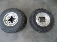 2007 SUZUKI LTZ400 FRONT TIRES & RIMS DUNLOP LTZ 400 06 07 08 09 #3