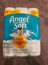 24 ROLLS ANGEL SOFT TOILET PAPER FAMILY SIZE 200 SHEETS PER ROLL FAST SHIPPING
