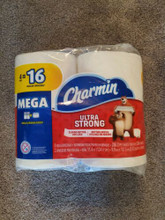 CHARMIN ULTRA Strong toilet tissue paper 4 mega rolls fast shipping 286 sheets