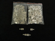 100 PK 14-16 GAUGE UNINSULATED QUICK DISCONNECT FEMALE MALE .187 50 PCS EACH