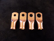 100 PK 1/0 GAUGE COPPER RINGS 1/4 5/16 3/8 1/2 RING TERMINAL CONNECTOR 25 EACH